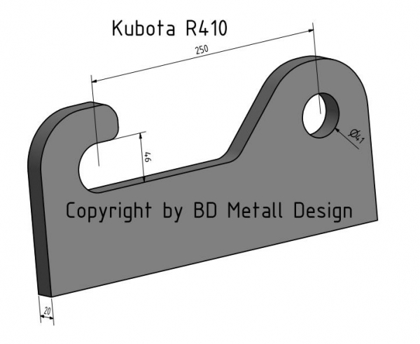 Koppelhaken Kubota R410